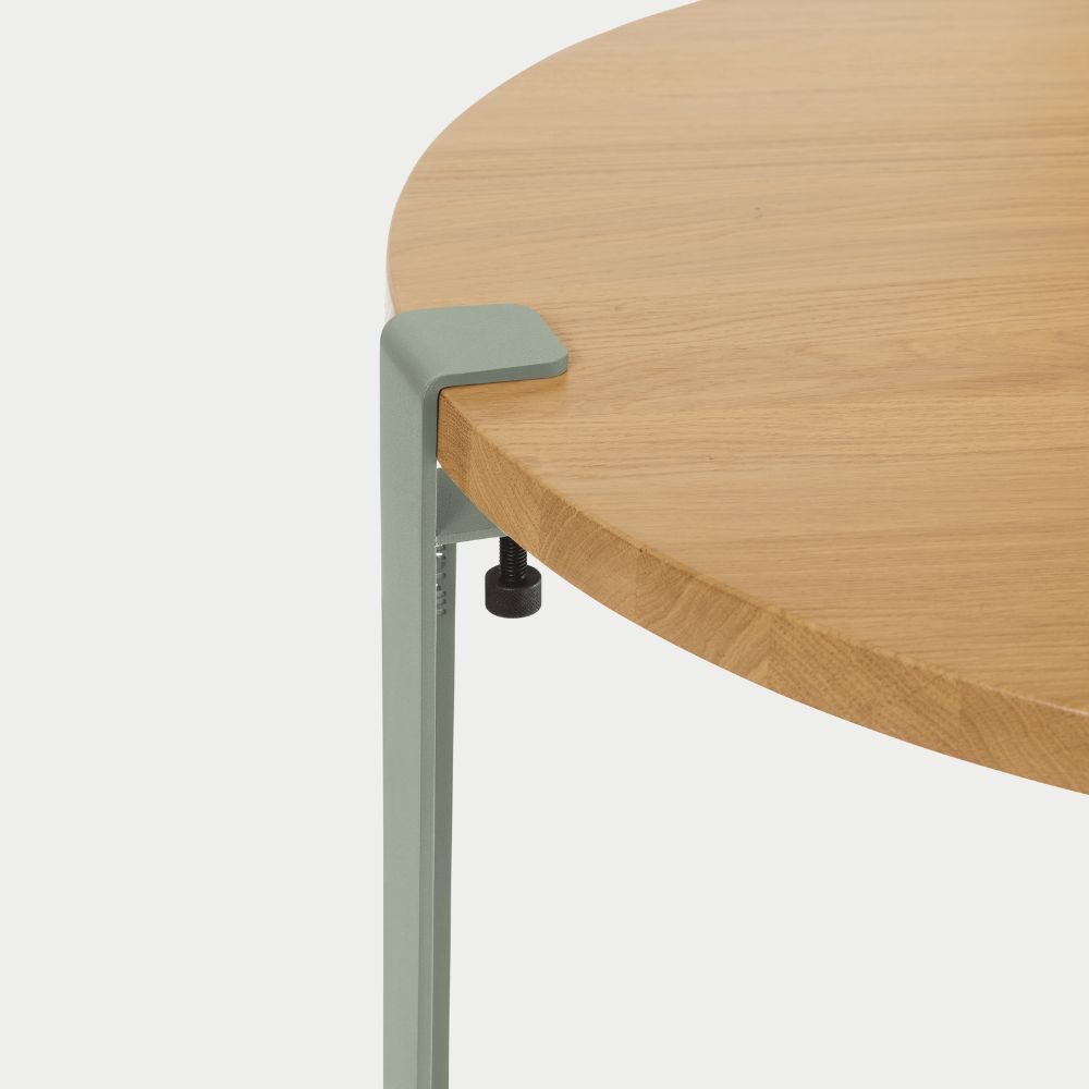 Pied de table basse - 43 cm – Gris Eucalyptus