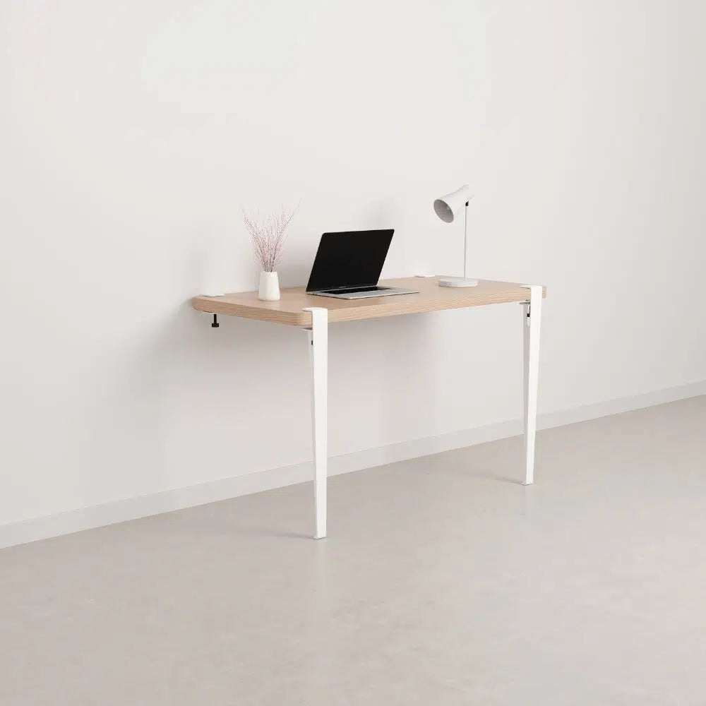 Pied de table et bureau - 75 cm – Blanc Nuage