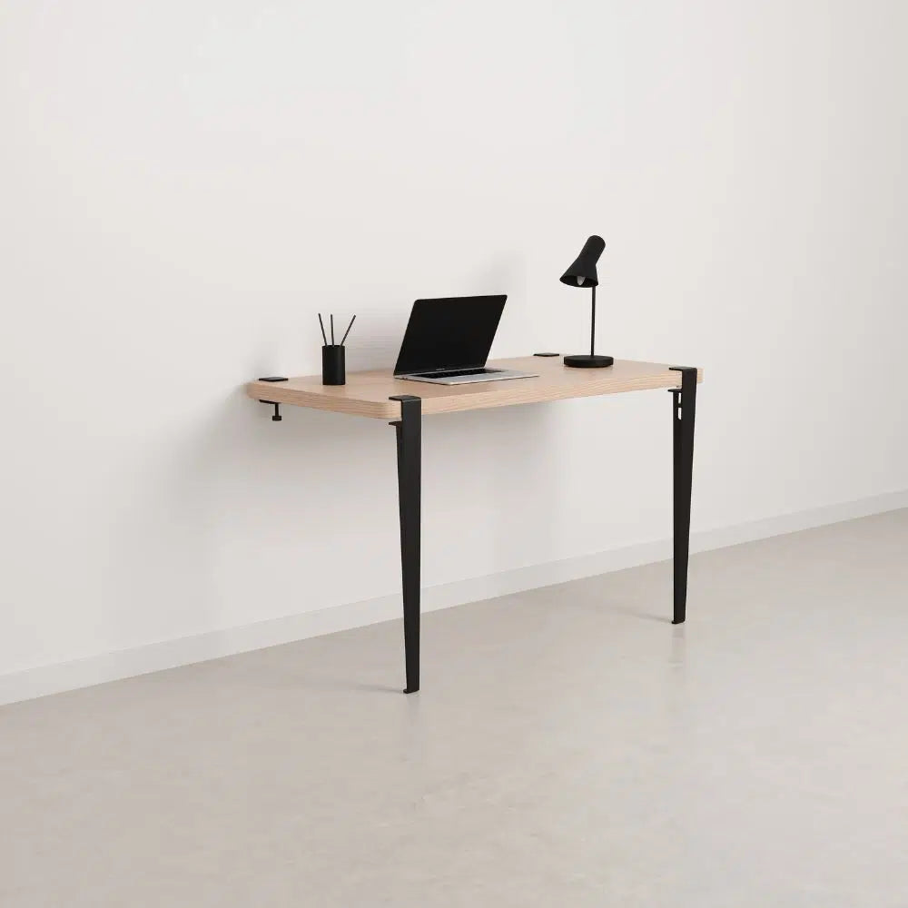 Pied de table et bureau - 75 cm – Noir Graphite