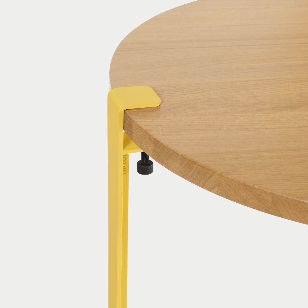 Pied de table basse - 43 cm – Jaune Brioche