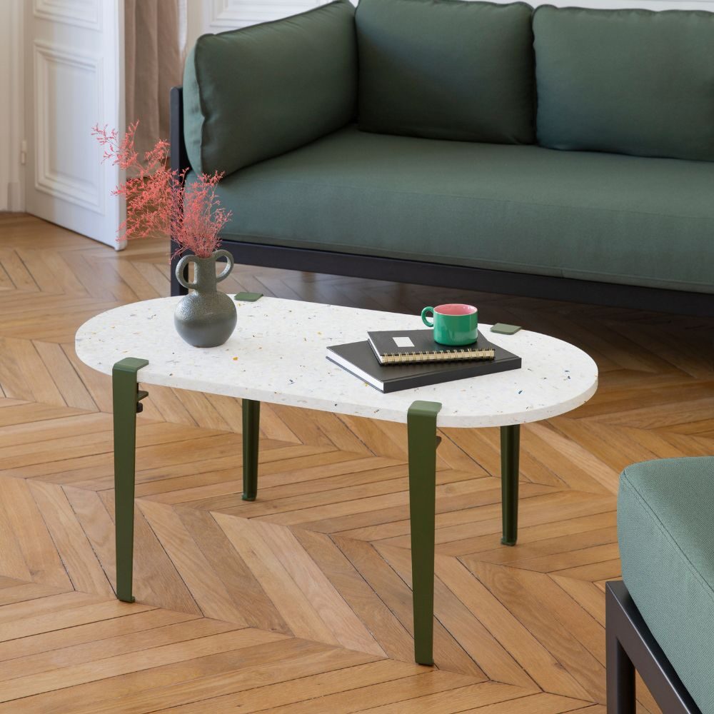 Pied de table basse - 43 cm – Vert Khaki