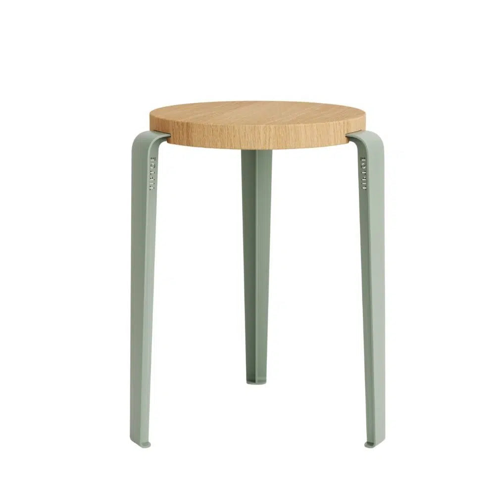 Tabouret LOU chêne- Gris Eucalyptus