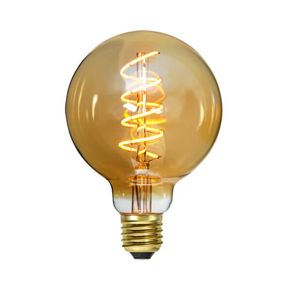 Ampoule LED rétro Globe filament twist